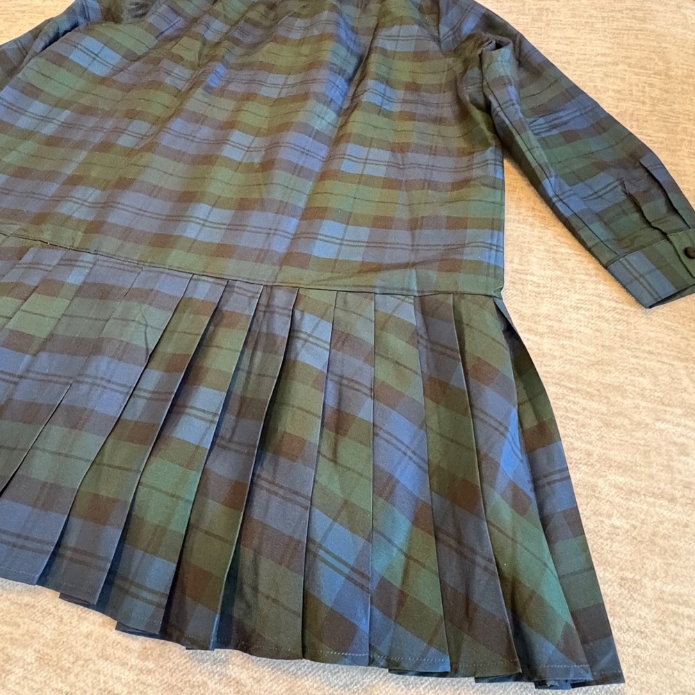 Tuckernuck Blackwatch Tate Plaid Academia Long Sleeve Mini Dress Size XXL NWT - Picture 9 of 10